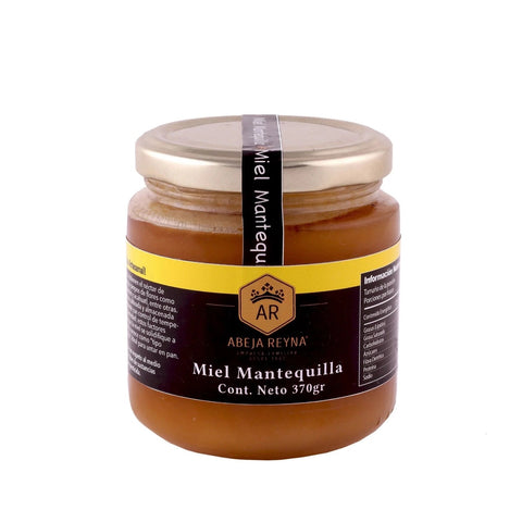 Miel de Abeja Orgánica Mantequilla con Dátiles 370 g Abeja Reyna