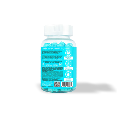 Vitaminas Hair Gomitas 60 piezas Sugarbear