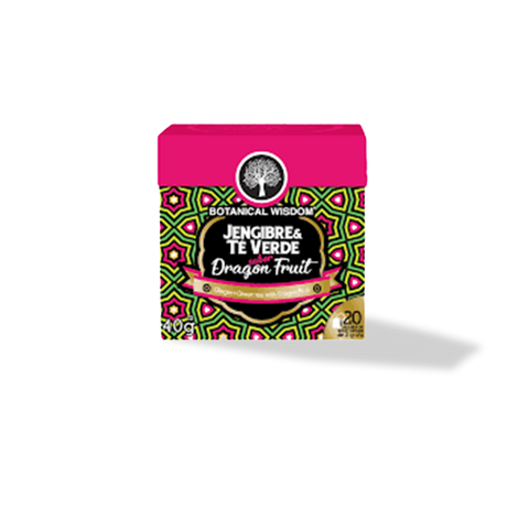 Infusión Jengibre Té Verde Dragon Fruit 20 piezas Therbal