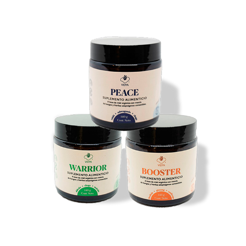 Kit 3 Mieles con Adaptógenos 140 g Vidya Market