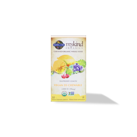 Vitamina D3 potencia 2000 Gomitas sabor Limón-Frambuesa Garden of Life
