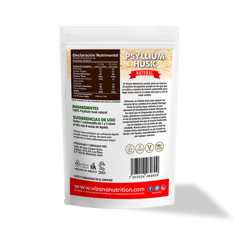 Psyllium Husk en Polvo 300 g Vizana