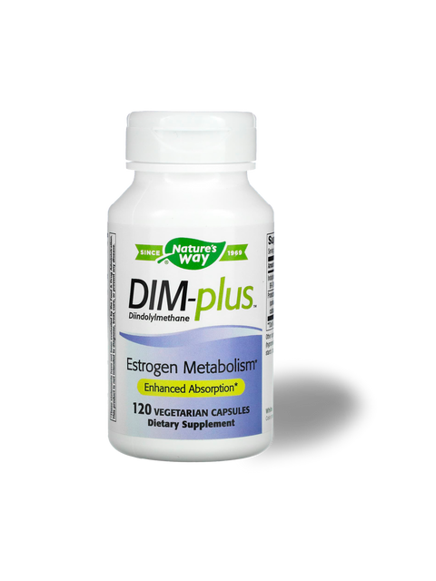 DIM-Plus, Metabolismo del estrógeno, 60 cápsulas vegetales Nature's Way