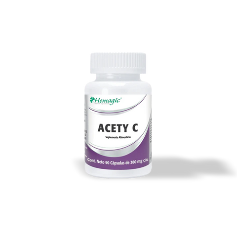 Suplemento Acety C 380 mg 90 cápsulas Hemagic