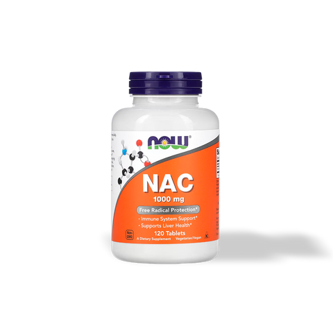 NAC N Acetyl Cysteine 1000 mg 120 cápsulas Now Foods
