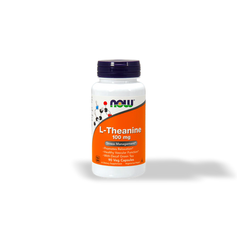 L Teanina 100 mg 90 cápsulas Now Foods