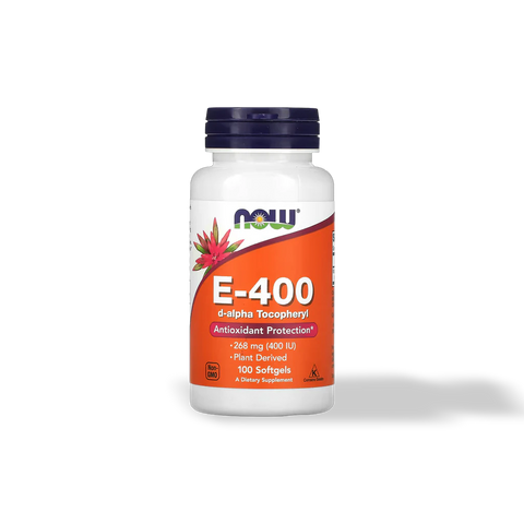 Vitamina E potenica 400 100 cápsulas Now Foods