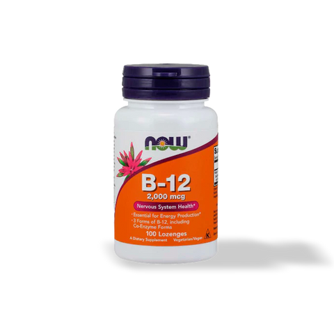 Vitamina B12 Potencia 2000 100 pastillas masticables Now Foods