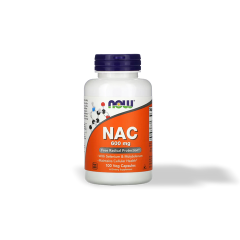 NAC N Acetyl Cysteine 600 mg 100 cápulas Now Foods