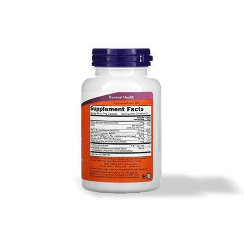L Tirosina 750 mg 90 cápsulas Now Foods